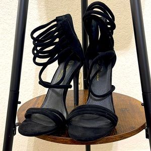 Black stiletto heels